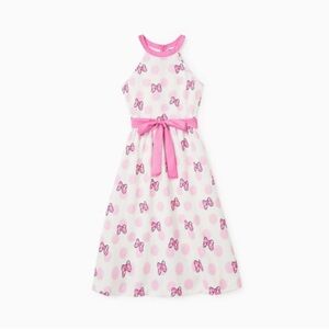 Disney PatPat Mommy & Me Minnie Mouse Halter Dress Pink & Bow Polka Dot Large